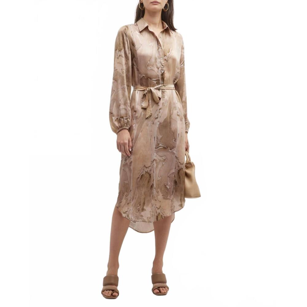 NEW MES DEMOISELLES cypress mini dress in wood